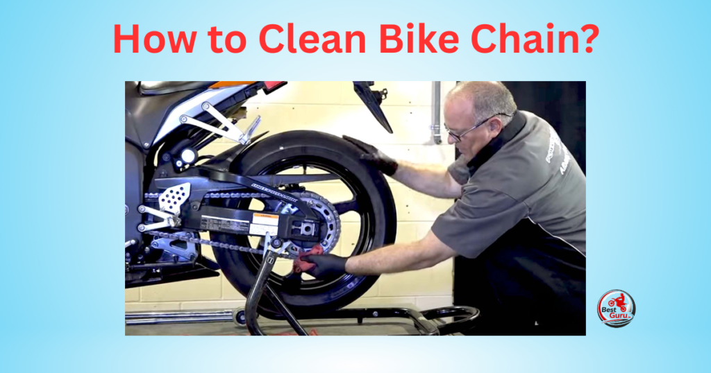how to clean bike chain