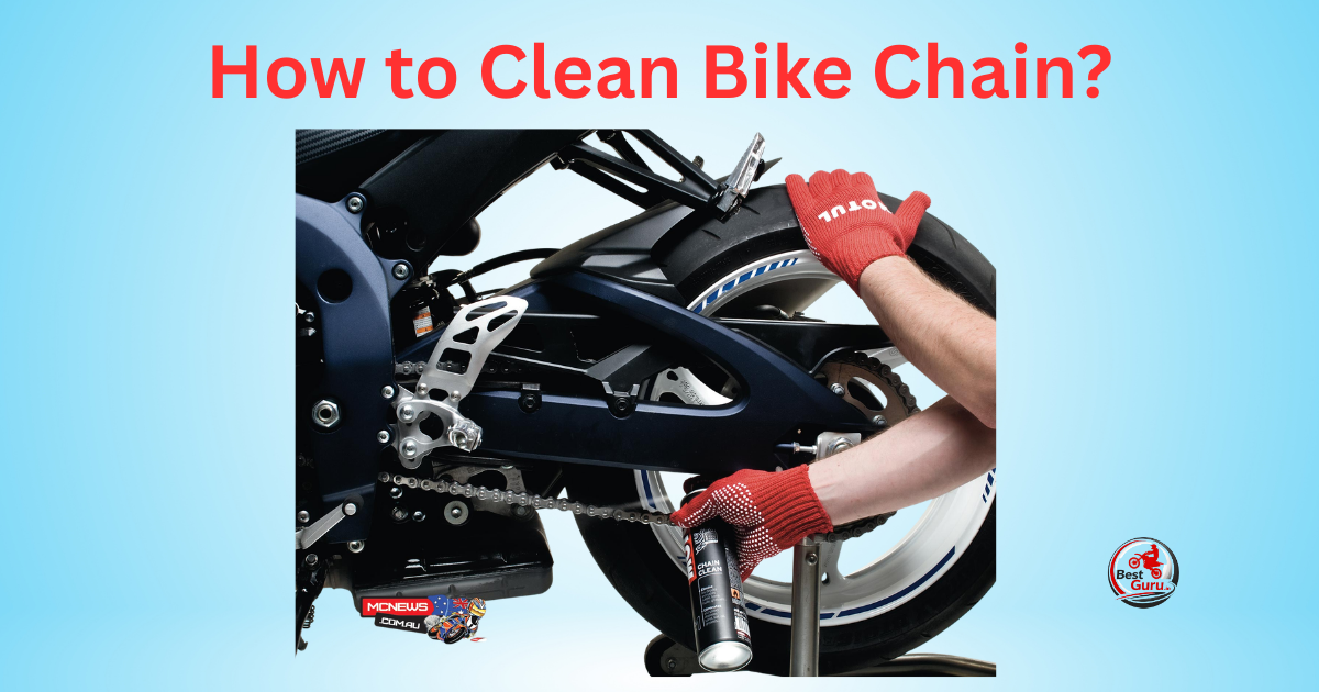 how to clean bike chain