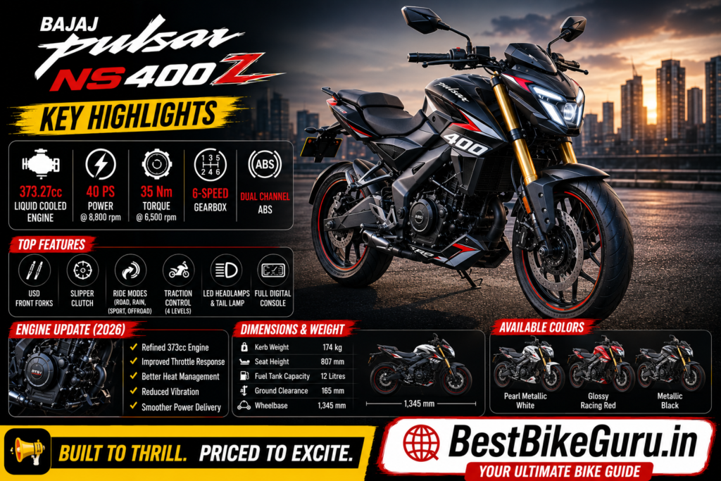 Bajaj Pulsar NS 400Z 2026