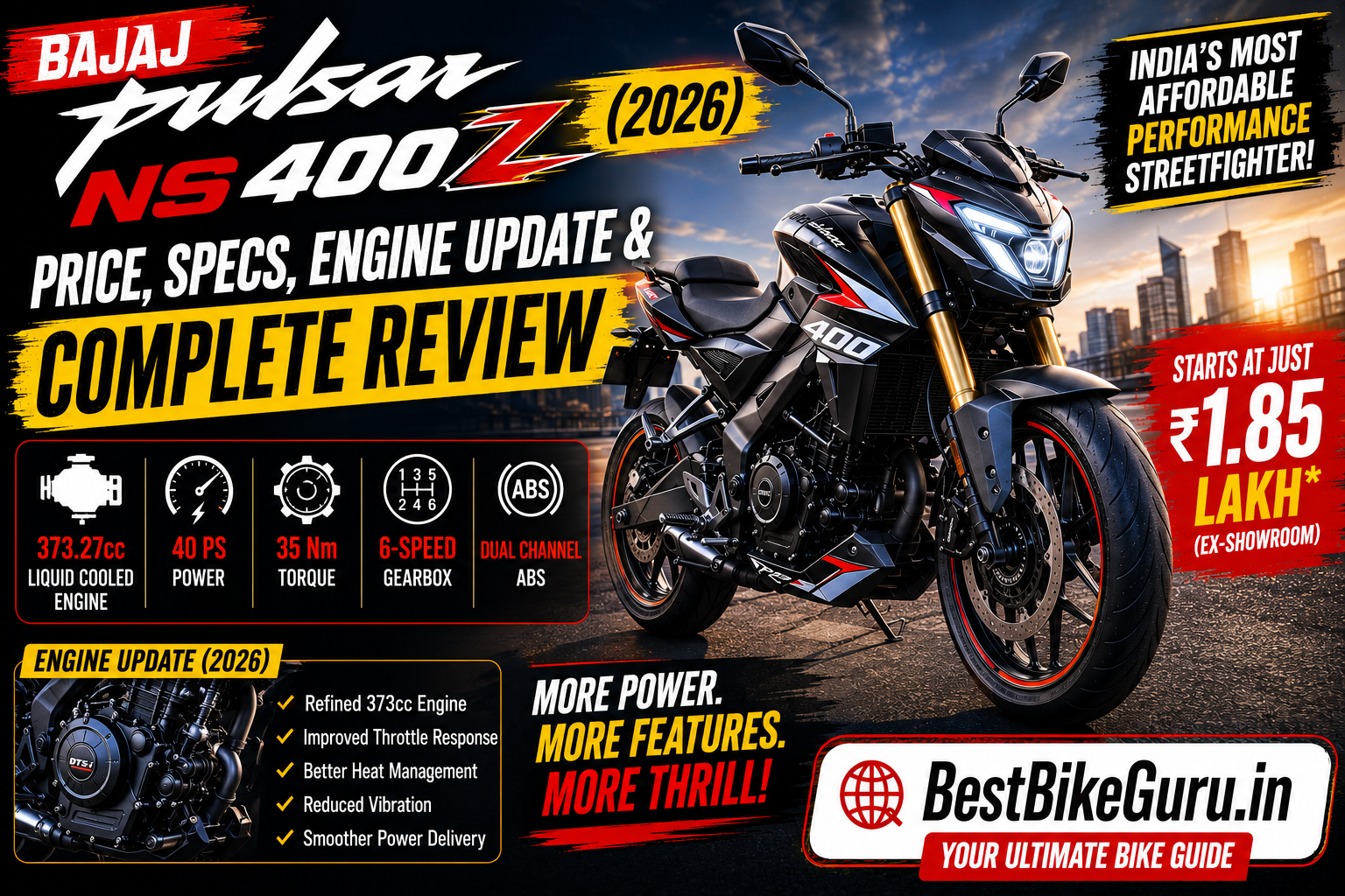 Bajaj Pulsar NS 400Z 2026
